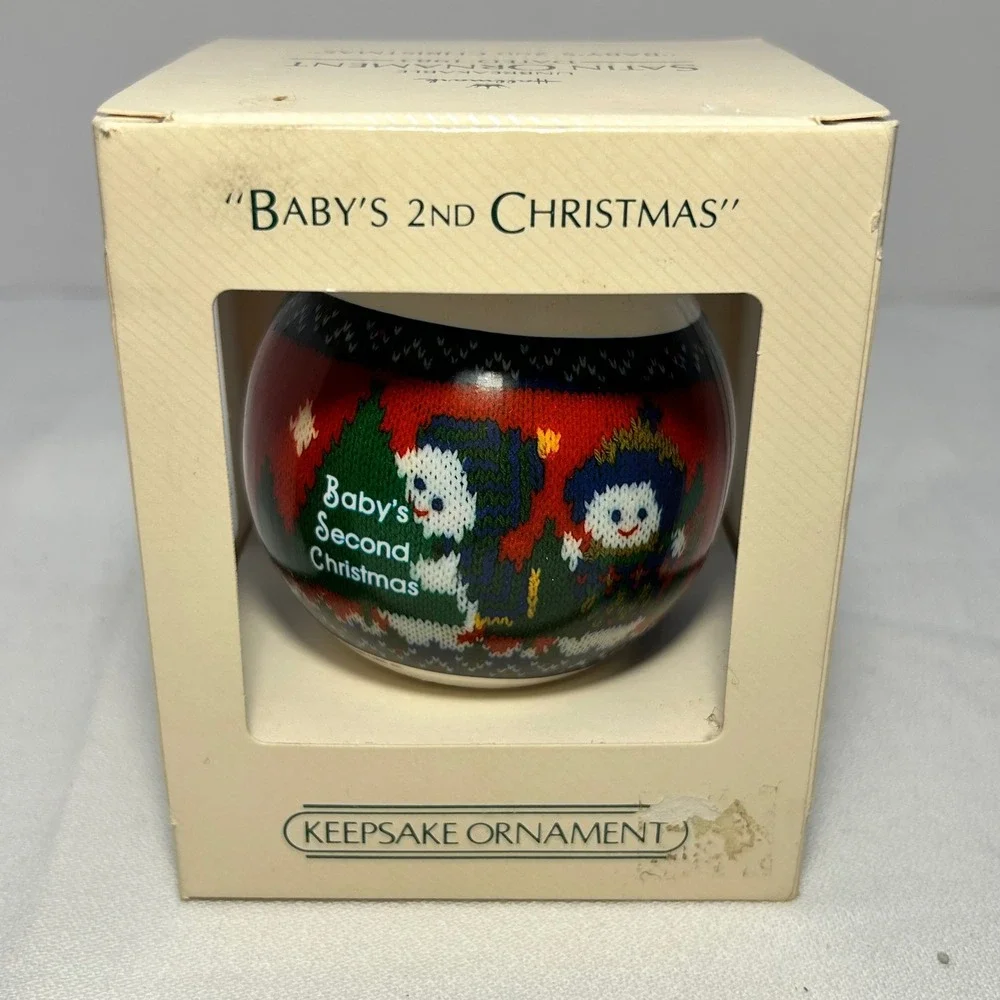 Hallmark Keepsake Ornament Babys 2nd Christmas 1983‎ Collectible